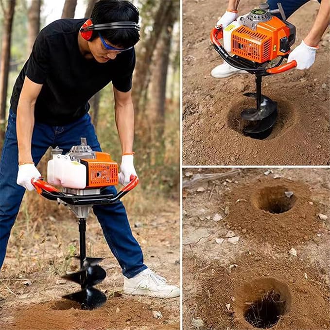 آلة حفر التربة الحرارية بمحرك بنزين  52CC/  1600W
