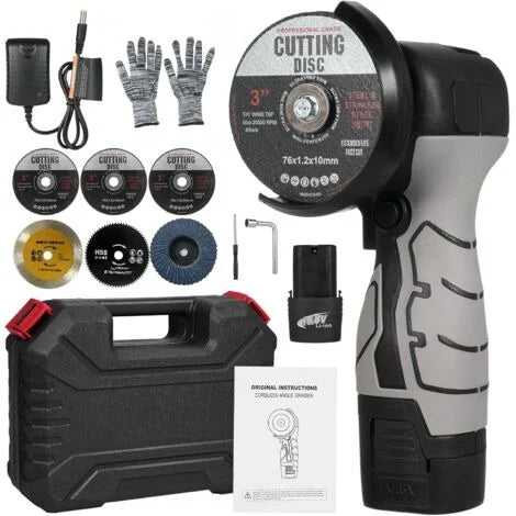 ماكينة قطع قوية لمختلف المواد مع 6 ديسكات احترافية